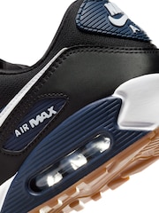 Nike Navy Air Max 90 Trainers - Image 10 of 10
