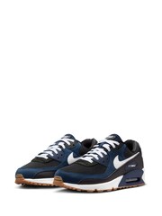 Nike Navy Air Max 90 Trainers - Image 5 of 10