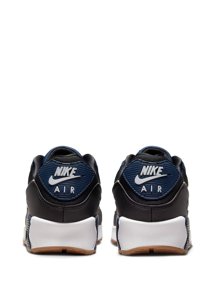 Nike Navy Air Max 90 Trainers - Image 6 of 10