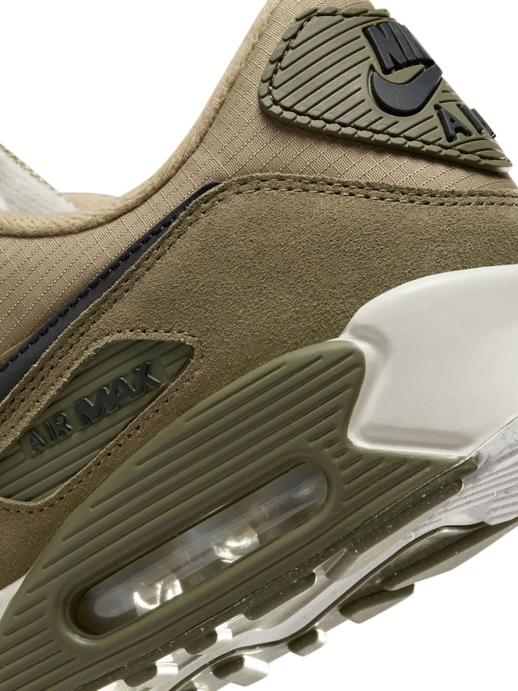 Nike Khaki Air Max 90 Trainers - Image 10 of 10