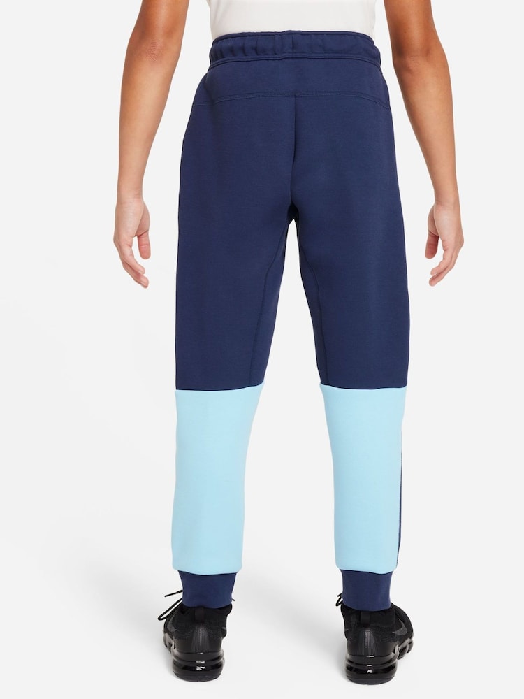 Nike Blue/Navy Tech Fleece Joggers - Image 2 of 6