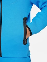 Nike Bright Blue Tech Fleece Zip Through Hoodie - Image 5 of 5