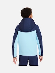 Nike Blue/Navy Tech Fleece Zip Through Hoodie - Image 2 of 5