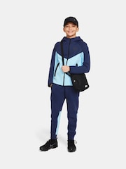 Nike Blue/Navy Tech Fleece Zip Through Hoodie - Image 5 of 5