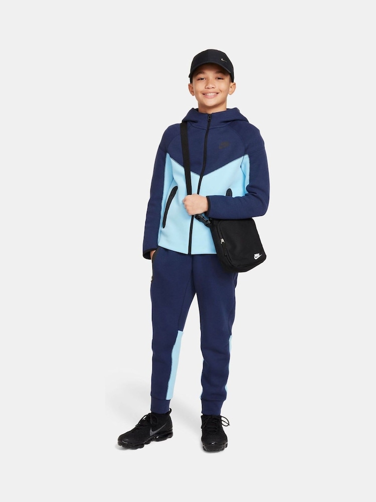 Nike Blue/Navy Tech Fleece Zip Through Hoodie - Image 5 of 5