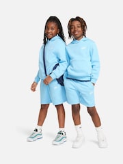 Nike Bright Blue Club Fleece Overhead Hoodie - Image 1 of 7