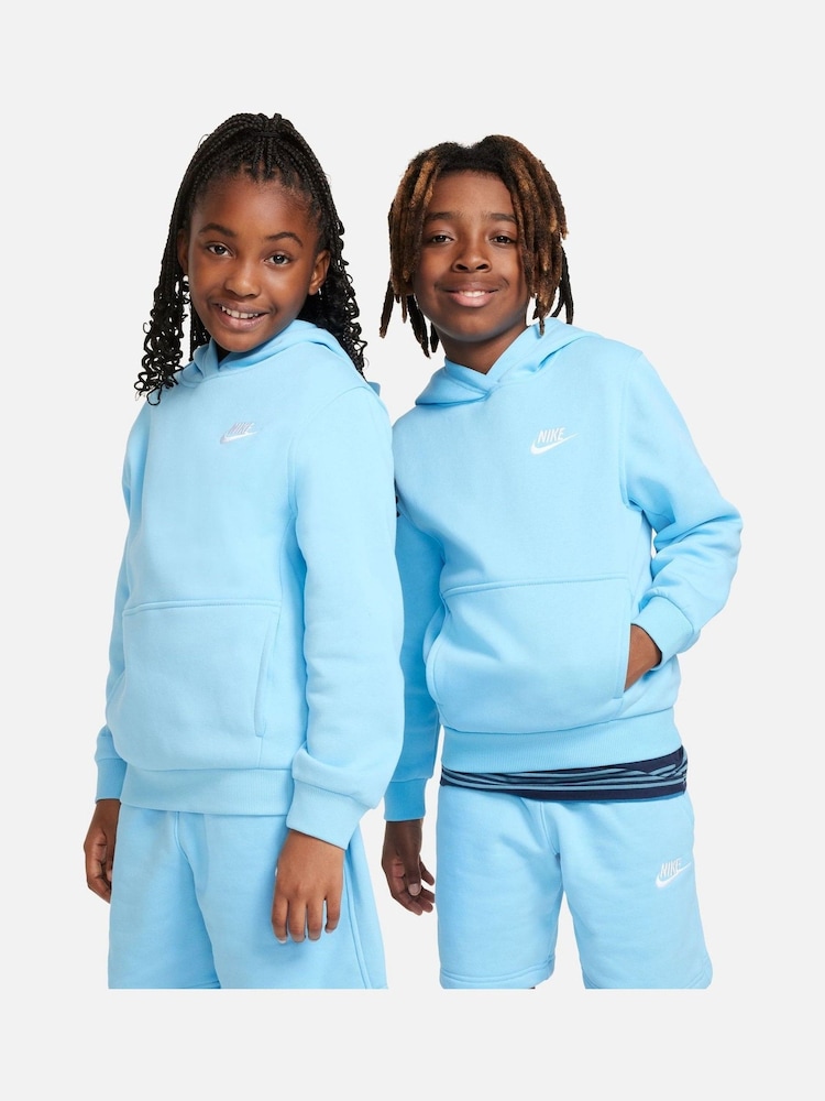 Nike Bright Blue Club Fleece Overhead Hoodie - Image 2 of 7