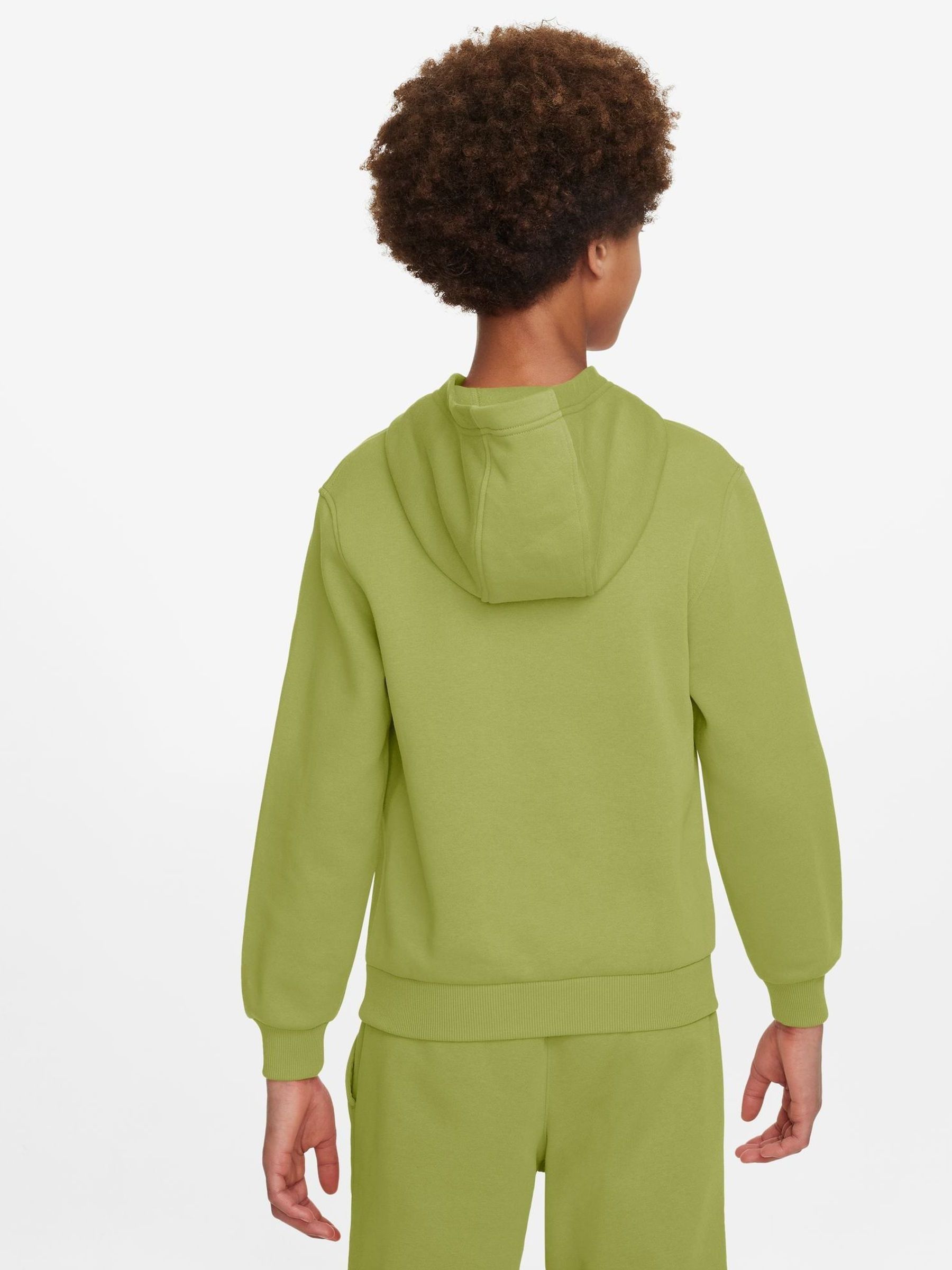 Buy Nike Chartreuse Green Club Fleece Overhead Hoodie from Next Luxembourg
