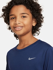 Nike Dark Blue Dri-FIT Miler Training Top - Image 4 of 6