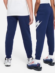 Nike Blue Club Fleece Logo Joggers - Image 7 of 8