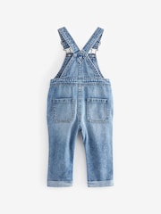 Light Blue 100% Cotton Denim Dungarees (3mths-7yrs) - Image 4 of 6