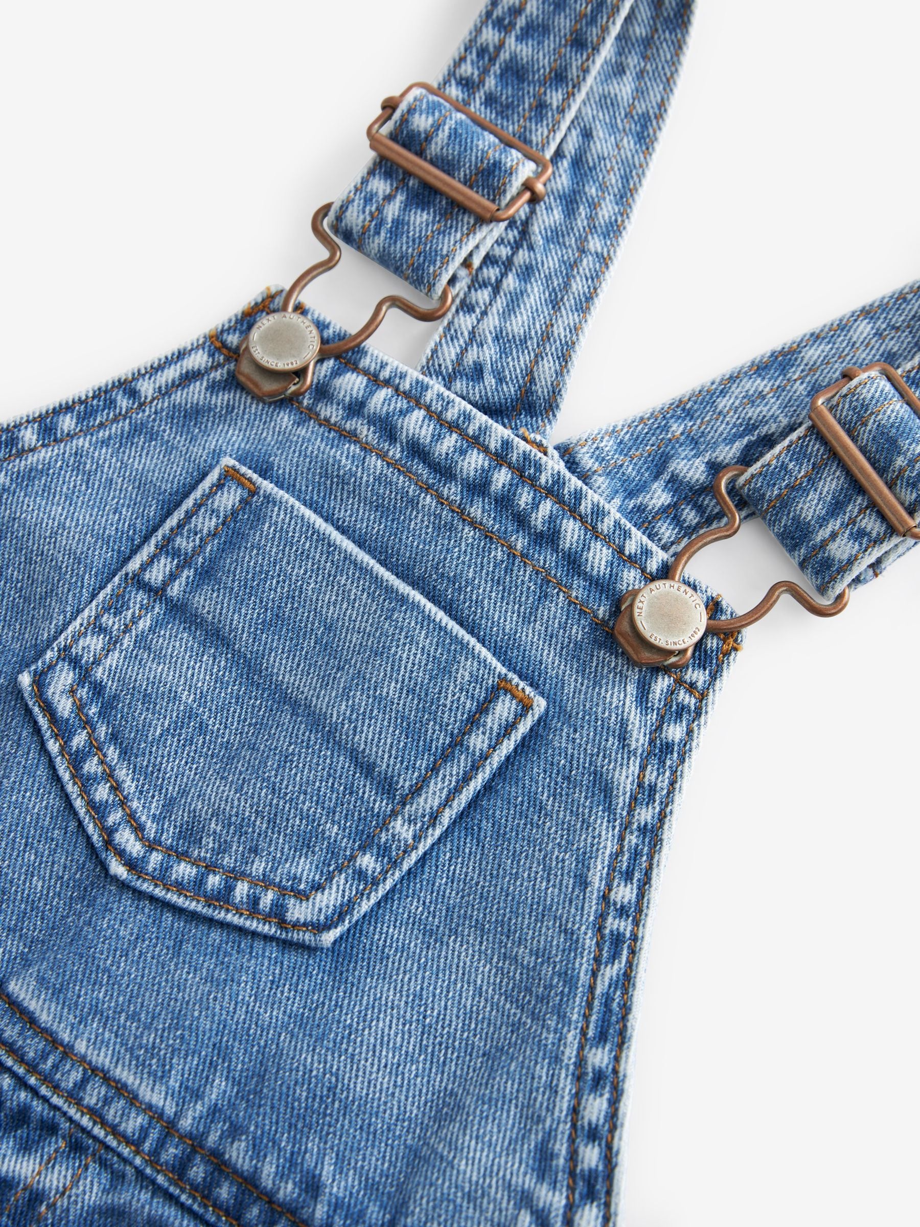 Buy Light Blue 100 Cotton Denim Dungarees 3mths 7yrs from Next Ukraine