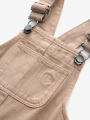 Tan Brown 100% Cotton Cargo Dungarees (3mths-7yrs) - Image 8 of 8