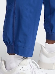 adidas Blue Train Essentials Training Joggers - Image 5 of 6