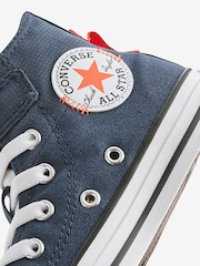 Converse Navy Chuck Taylor All Star 1V Junior Trainers - Image 8 of 9