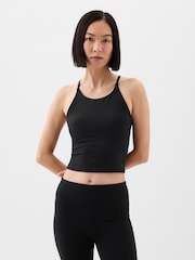 Gap Black Studio Longline Sports Bra - Image 1 of 4