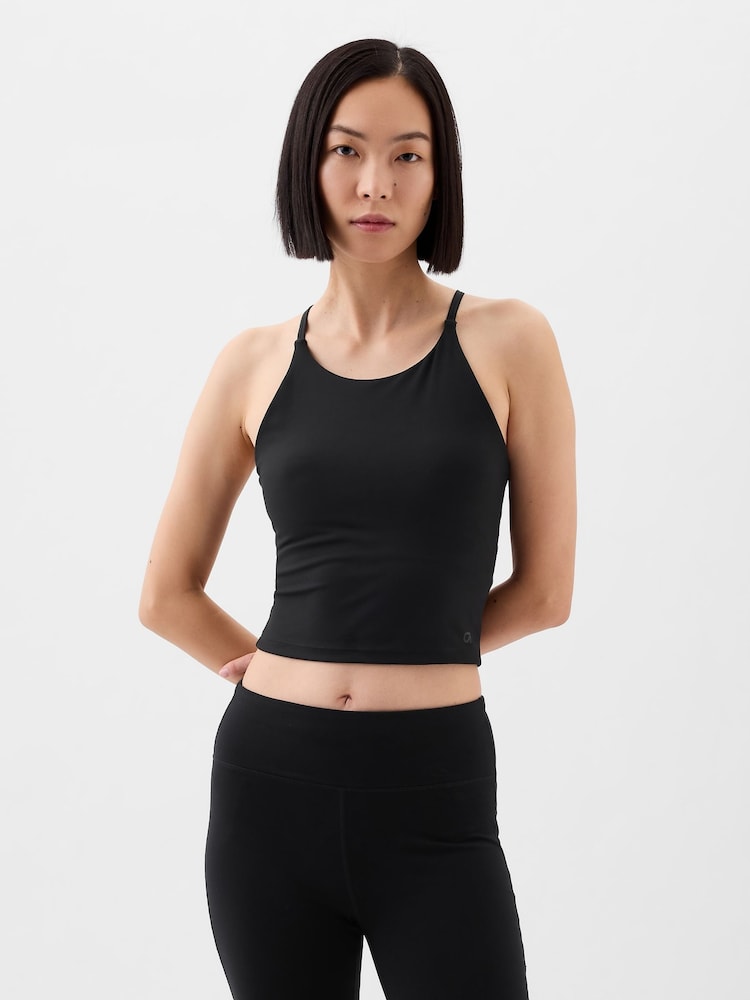 Gap Black Studio Longline Sports Bra - Image 1 of 4