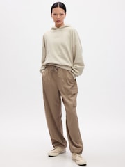 Gap Brown Fit Parachute Runaround Cargo Trousers - Image 1 of 2