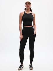 Gap Black Full Length High Waisted Studio Leggings - Image 2 of 6