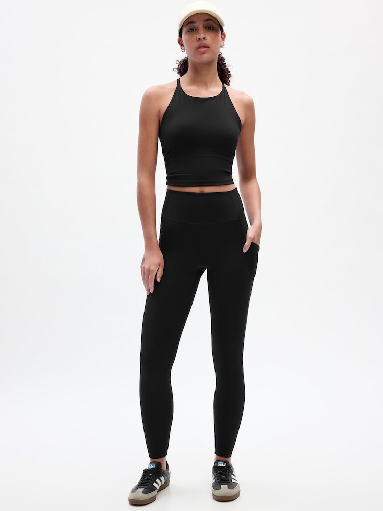 Gap Black Full Length High Waisted Studio Leggings - Image 2 of 6