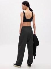 Gap Black Fit Parachute Runaround Cargo Trousers - Image 2 of 4