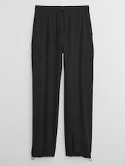 Gap Black Fit Parachute Runaround Cargo Trousers - Image 3 of 4