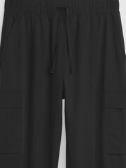 Gap Black Fit Parachute Runaround Cargo Trousers - Image 4 of 4