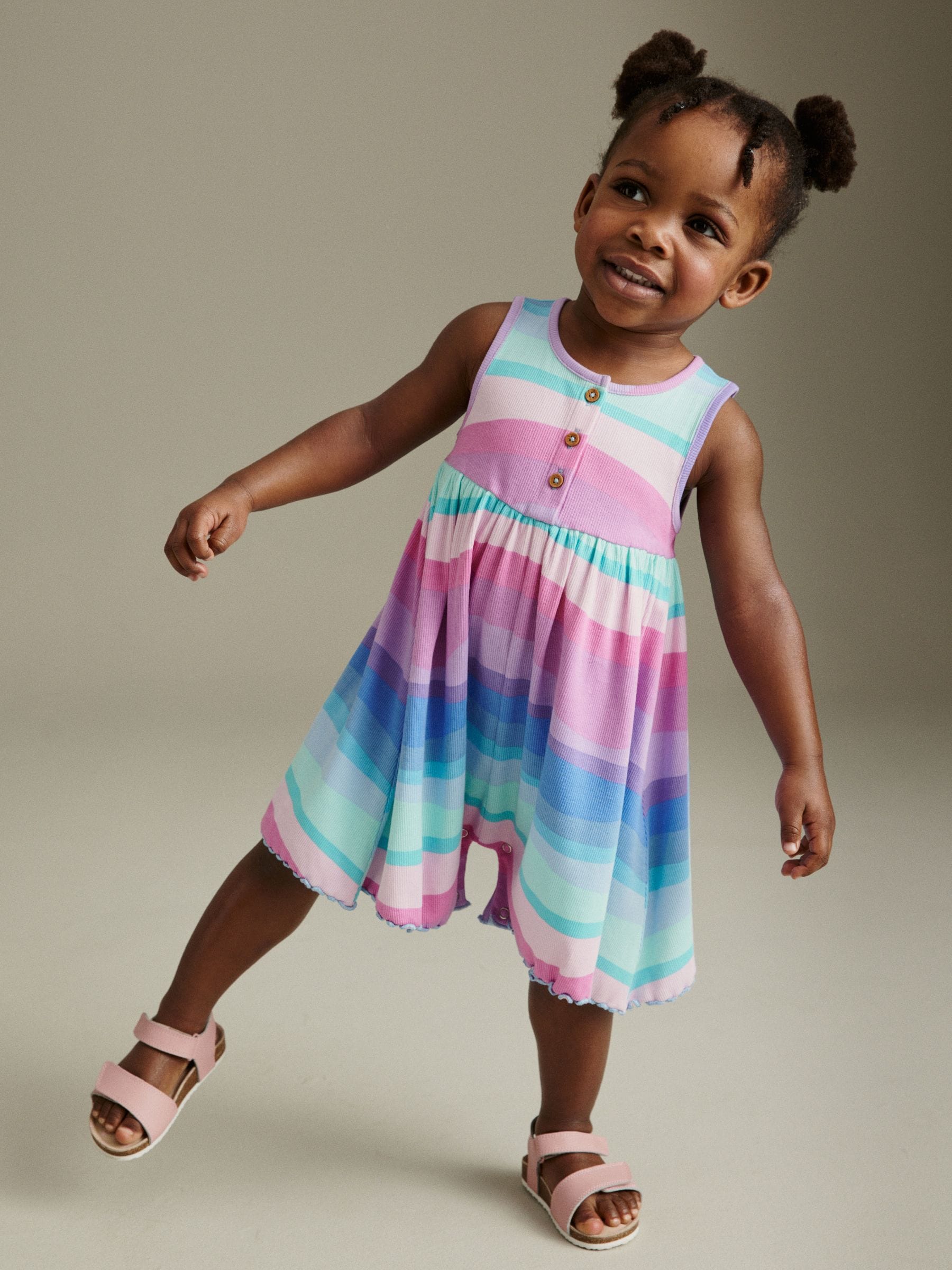 Buy Rainbow Frill Playsuit 3mths 7yrs from Next Luxembourg