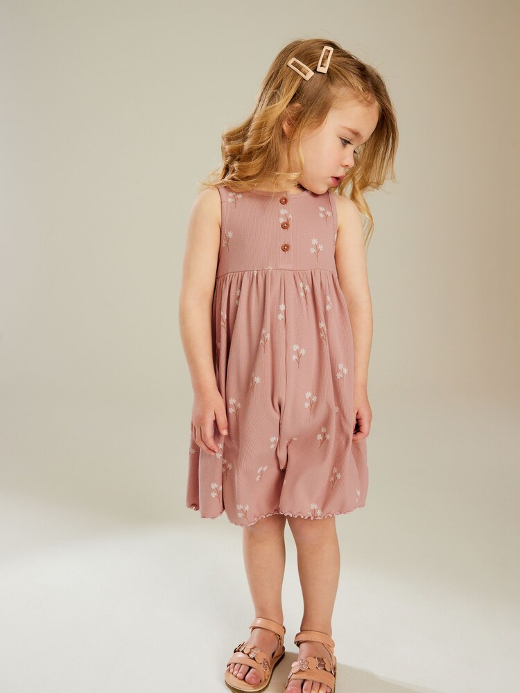 Pink Frill Playsuit (3mths-7yrs) - Image 2 of 6
