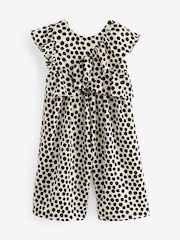 Black/White Sleeveless Frill Jumpsuit (3mths-7yrs) - Image 5 of 7