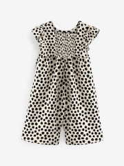 Black/White Sleeveless Frill Jumpsuit (3mths-7yrs) - Image 6 of 7