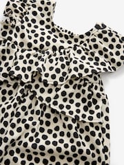 Black/White Sleeveless Frill Jumpsuit (3mths-7yrs) - Image 7 of 7