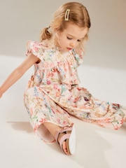 Pink Sleeveless Frill Jumpsuit (3mths-7yrs) - Image 2 of 7