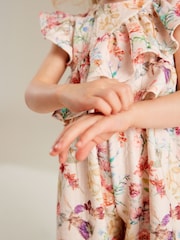 Pink Sleeveless Frill Jumpsuit (3mths-7yrs) - Image 4 of 7