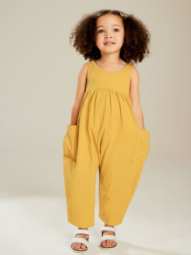 Yellow Sleeveless Jumpsuit (3mths-7yrs) - Image 2 of 7 Yellow Sleeveless Jumpsuit (3mths-7yrs) - Image 2 of 7