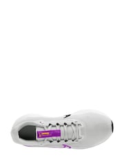 Nike Grey/Pink/White Downshifter 13 Road Running Trainers - Image 8 of 11