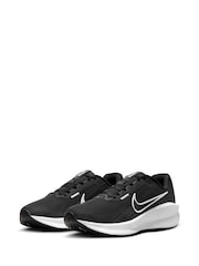Nike Black/White Downshifter 13 Road Running Trainers - Image 2 of 12