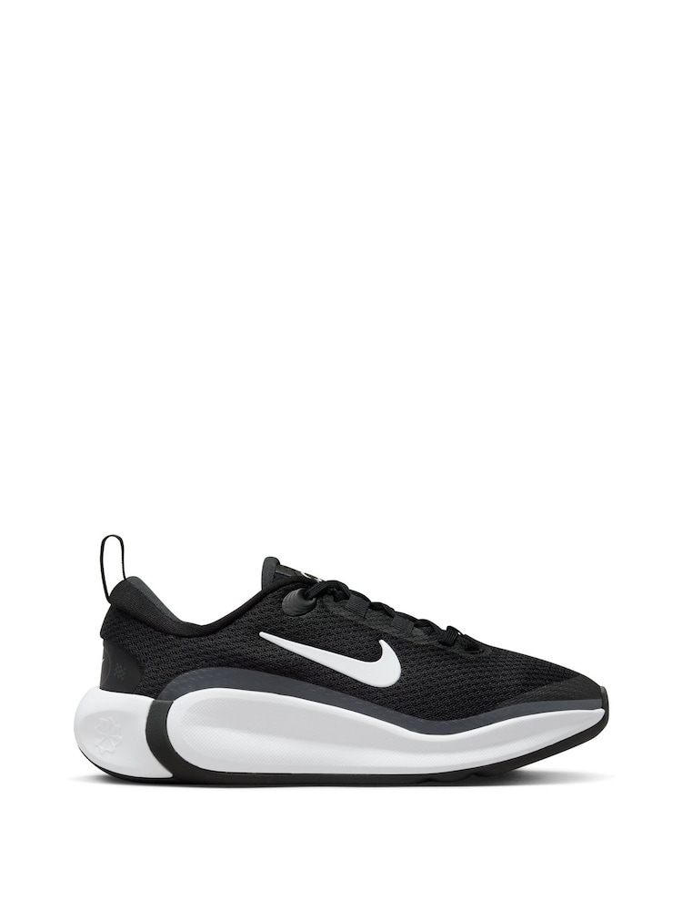 Nike Black/White Youth Infinity Flow Running Trainers - Image 2 of 12