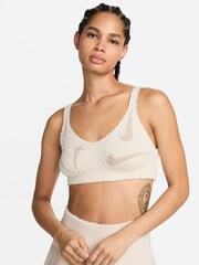 Nike Grey Sportswear Light Support Non-Padded Knit Bra - Image 1 of 7