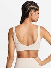 Nike Grey Sportswear Light Support Non-Padded Knit Bra - Image 3 of 7
