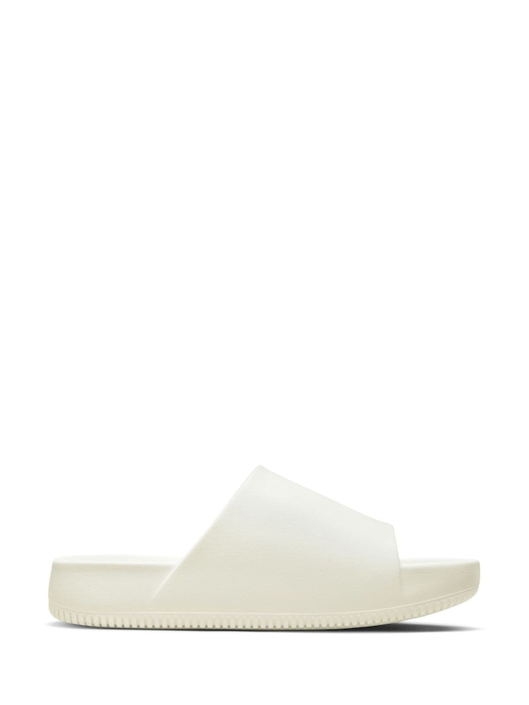 Nike White Calm Slides Slippers - Image 2 of 8