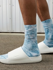 Nike White Calm Slides Slippers - Image 7 of 8
