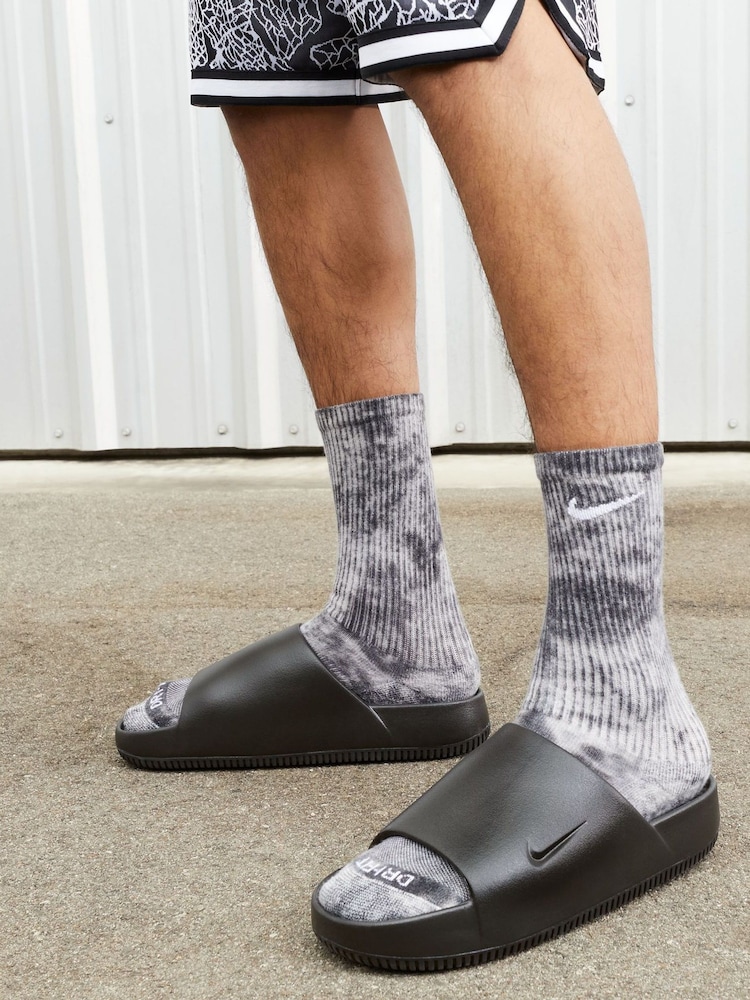 Nike Black Calm Slides Slippers - Image 10 of 10