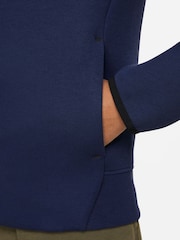 Nike Dark Navy Tech Fleece Overhead Hoodie - Image 4 of 6