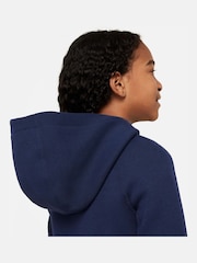 Nike Dark Navy Tech Fleece Overhead Hoodie - Image 5 of 6