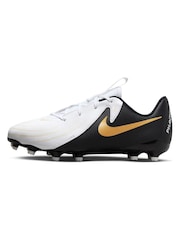 Nike White Kids Phantom Academy Multi Ground Football Boots - Image 2 of 11