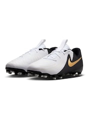 Nike White Kids Phantom Academy Multi Ground Football Boots - Image 5 of 11