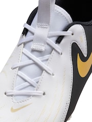 Nike White Kids Phantom Academy Multi Ground Football Boots - Image 9 of 11