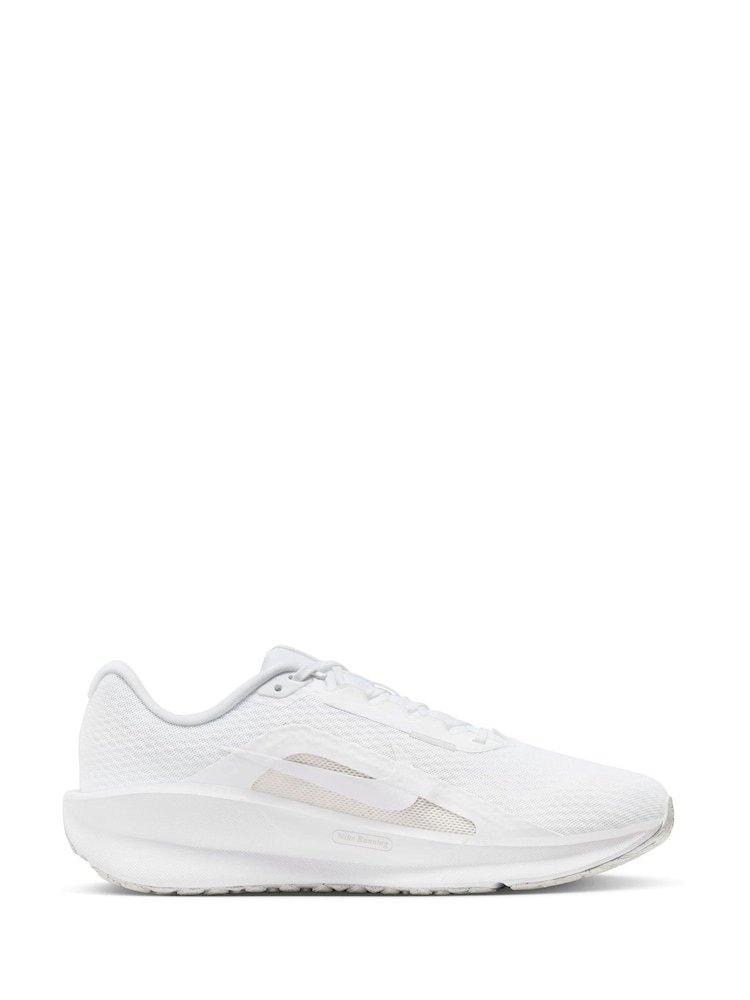 Nike White Downshifter 13 Road Running Trainers - Image 1 of 11