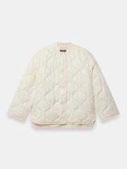 Mint Velvet Cream Quilted Coat - Image 6 of 7